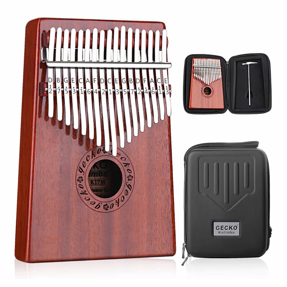 Gecko Kalimba Thumb Piano with Case